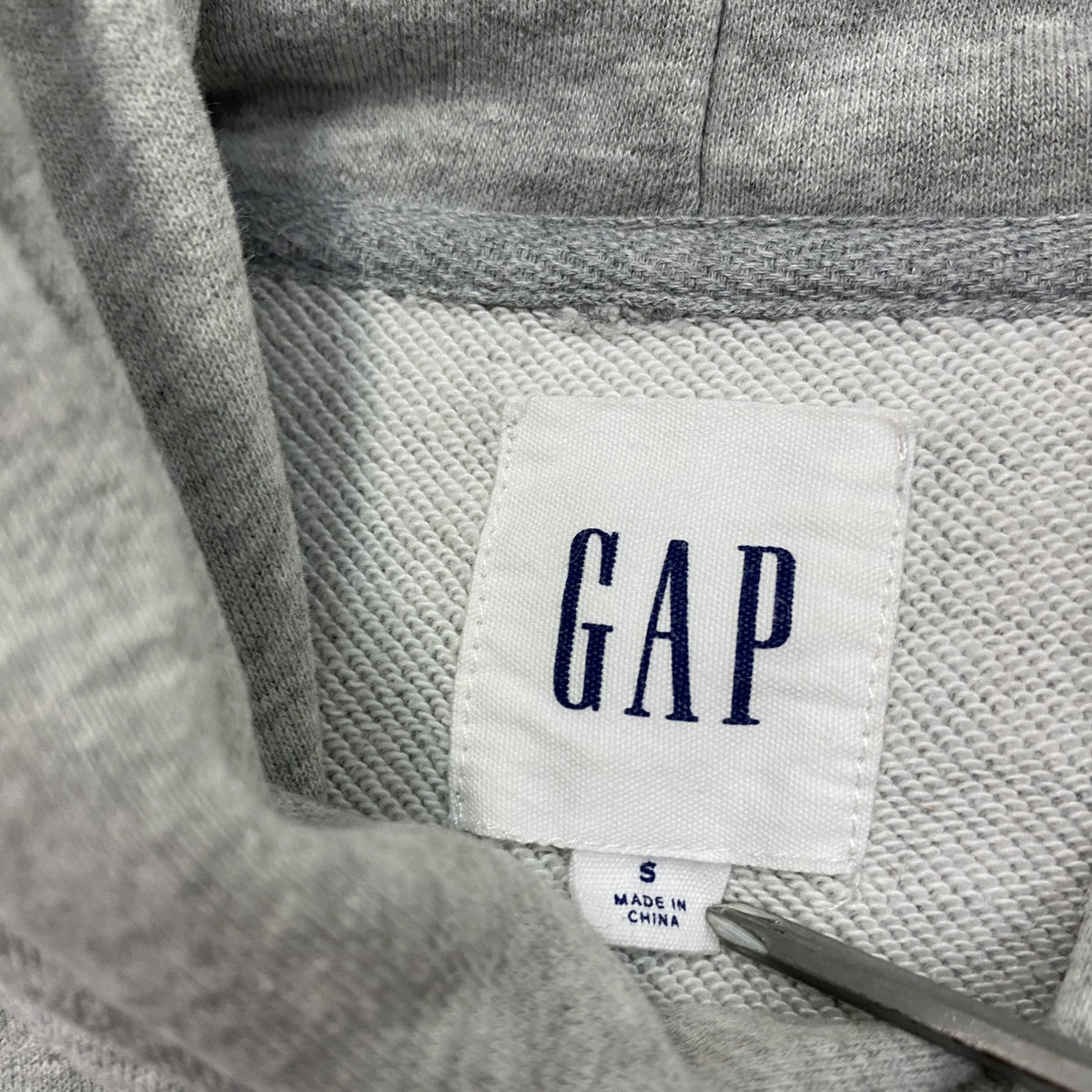GAP　ギャップ　スウェットパーカー/フーディー　無地　灰色　グレー　Sサイズ　古着