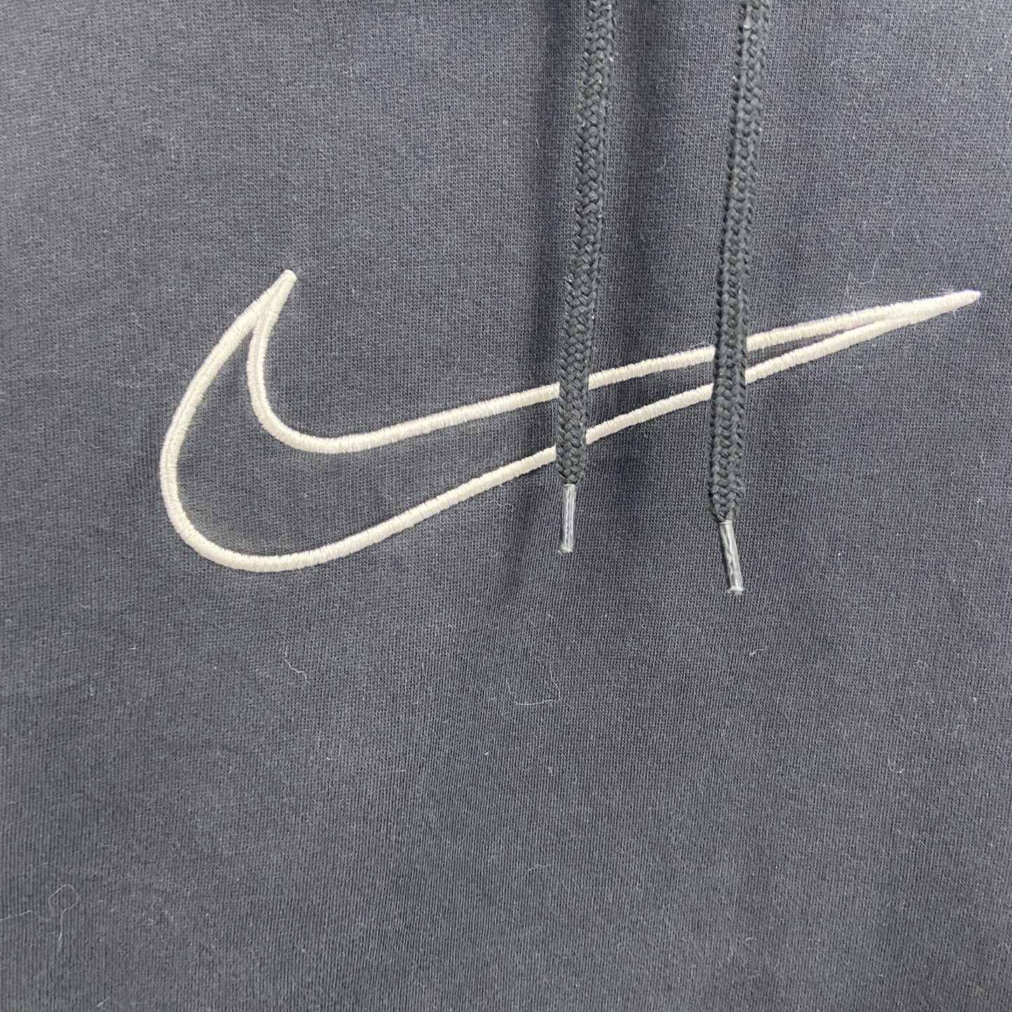 NIKE　ナイキ　スウェットパーカー/フーディー　スウッシュ　デカロゴ　黒　ブラック　XLサイズ