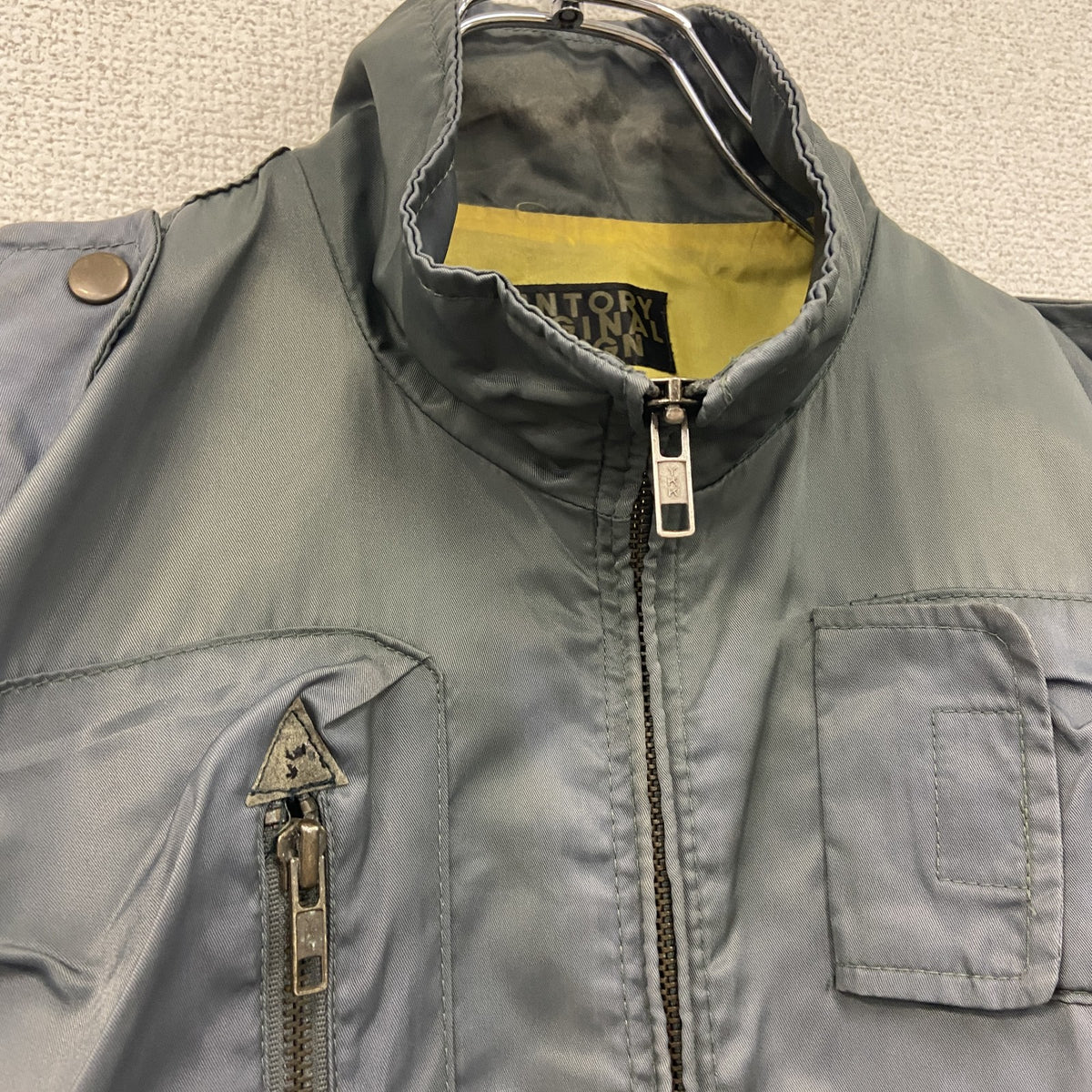 SUNTORY ORIGINAL DESIGN　サントリーオリジナルデザイン　ミリタリージャケット　フェード　カーキ ミリタリーアウター メンズ 古着