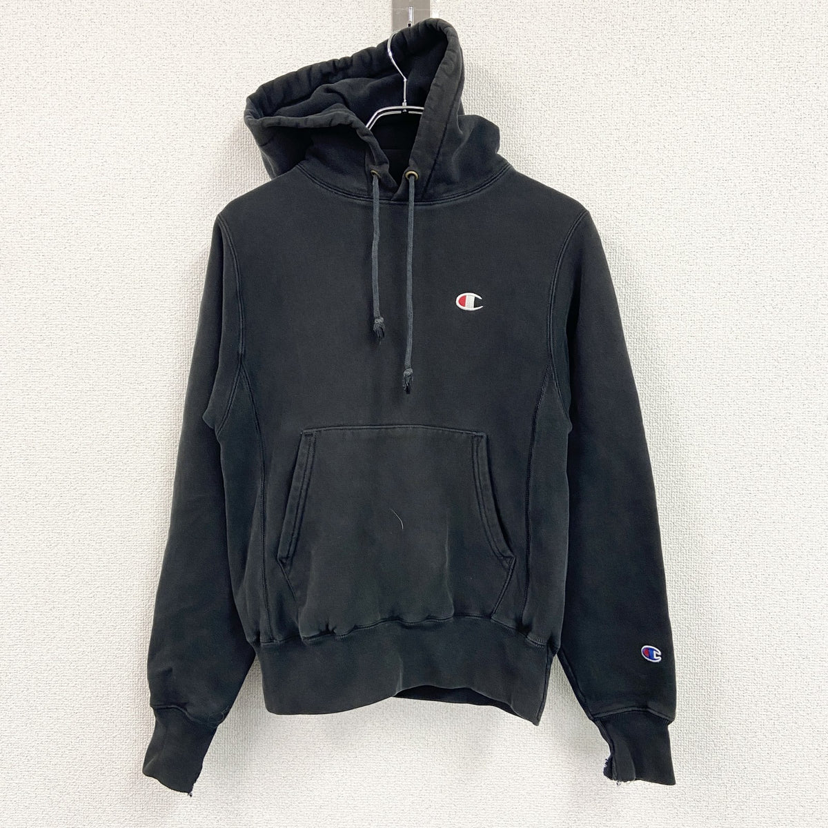 Champion　チャンピオン　リバースウィーブ　スウェットパーカー/フーディー　黒　ブラック　Mサイズ　古着