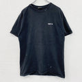 BEEFY-T　半袖Tシャツ　刺繍ロゴ　ワンポイント　Hanes　黒　ブラック　Mサイズ　古着
