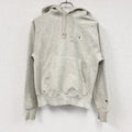 Champion　チャンピオン　リバースウィーブ　スウェットパーカー/フーディー　霜降りグレー　XSサイズ トレーナー スウェットトップス フード付き 古着