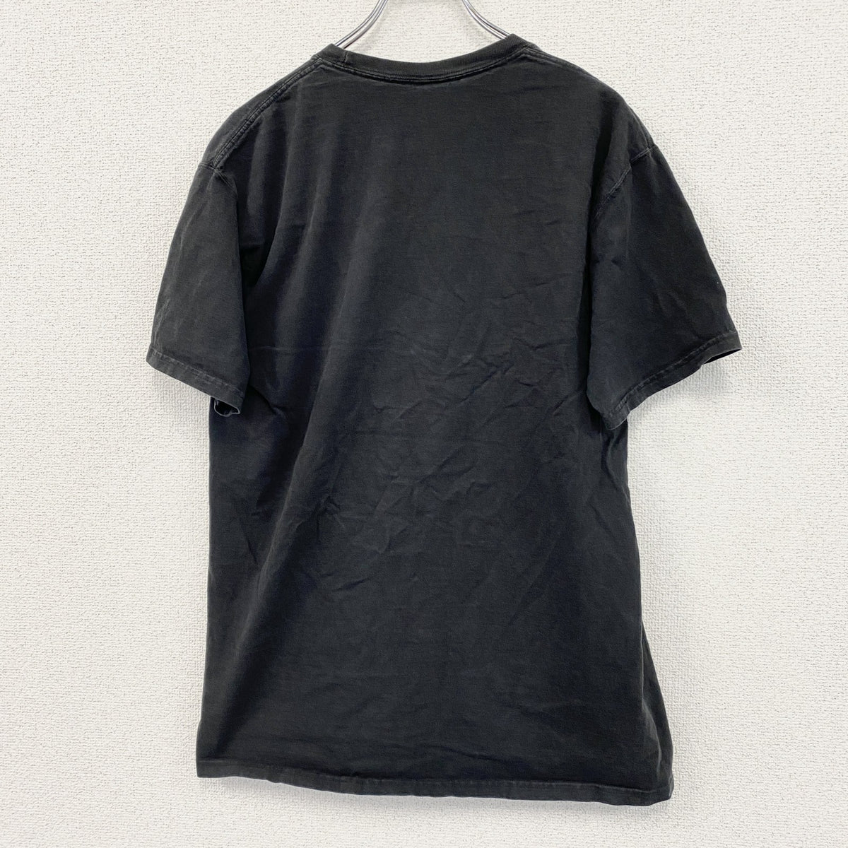 BEEFY-T　半袖Tシャツ　刺繍ロゴ　ワンポイント　Hanes　黒　ブラック　Mサイズ　古着