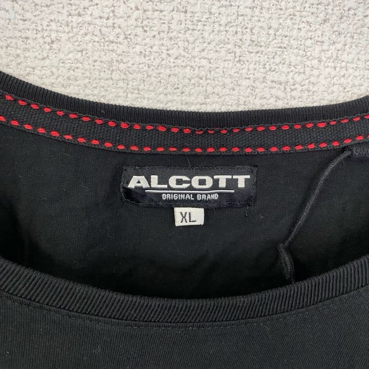 半袖プリントTシャツ　レトロデザイン　クルーネック　イギリス　London　ビックベン　黒　ブラック　XLサイズ　古着