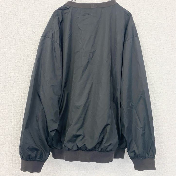 古着 used　POLO GOLF RALPH LAUREN ラルフローレン　長袖ナイロンプルオーバー　黒　ブラック　Lサイズ