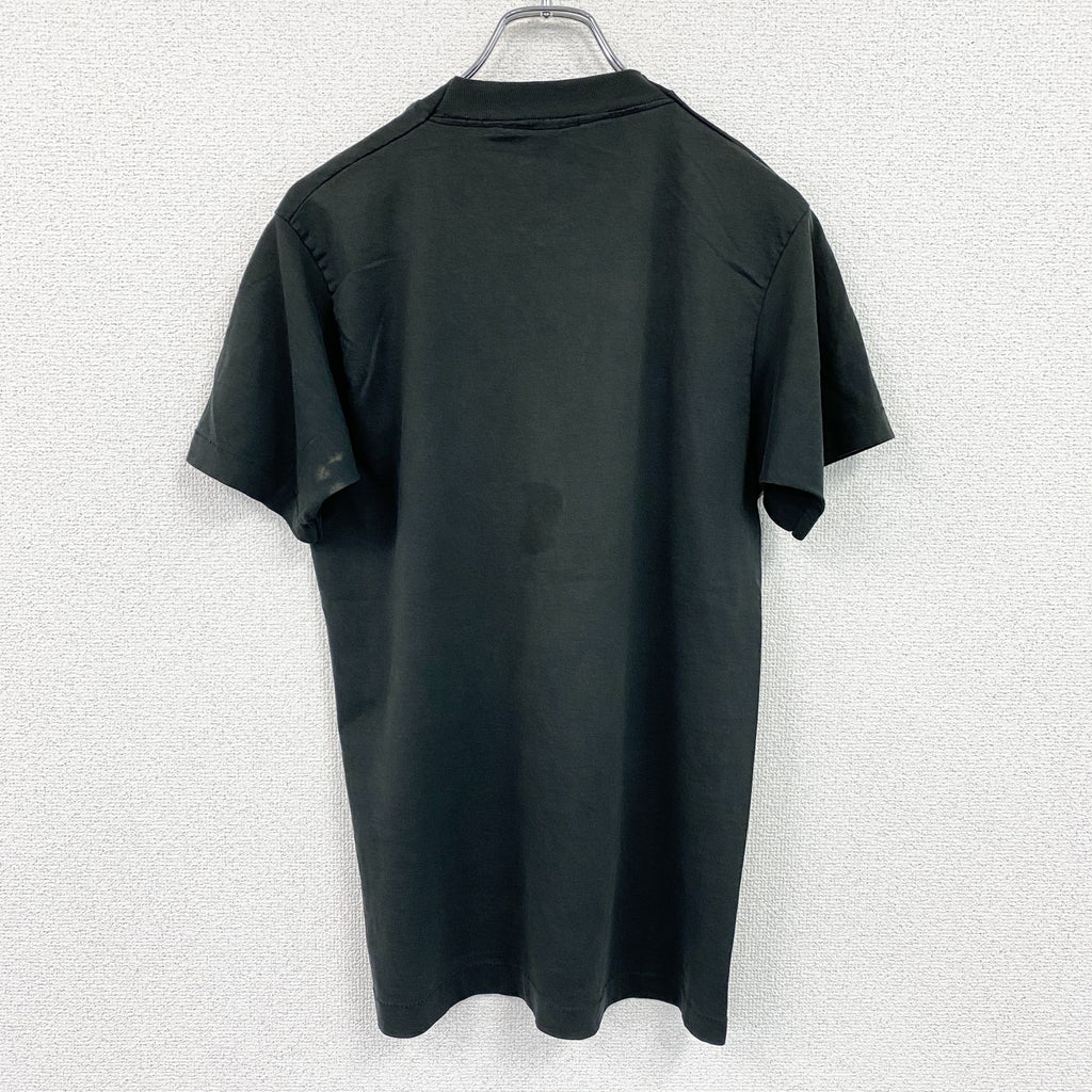 FRUIT OF THE LOOM　フルーツオブザルーム　半袖プリントTシャツ　シングルステッチ　ヴィンテージ　黒　ブラック　Mサイズ　古着