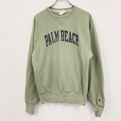 Champion　チャンピオン　リバースウィーブ　スウェット/トレーナー　前V　ラグランスリーブ　緑　グリーン　Mサイズ