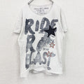 KEY LARGO　キーラーゴ　半袖プリントTシャツ　白　ホワイト　Lサイズ　古着