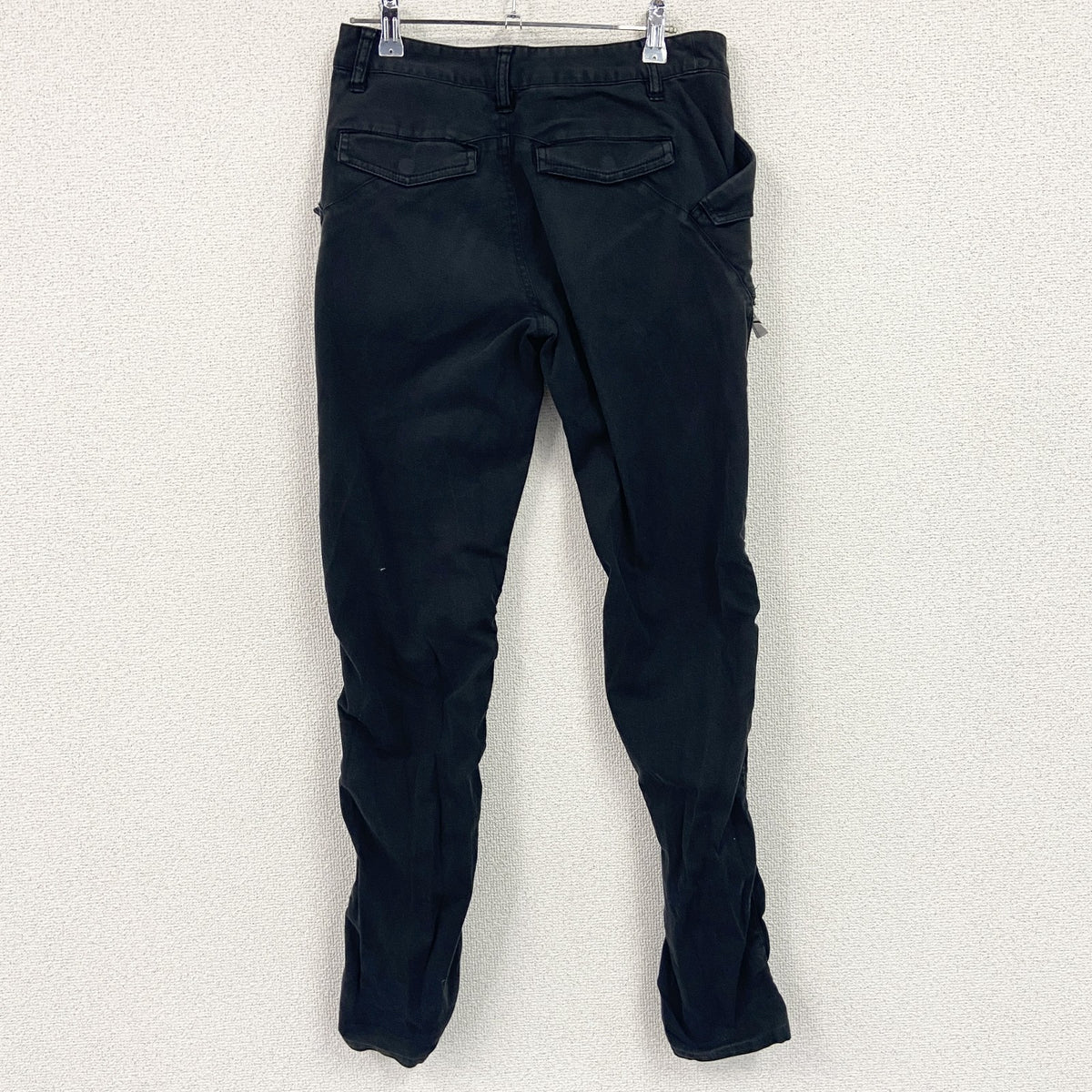KATHARINE HAMNETT　キャサリン・ハムネット　ギミックパンツ　黒　ブラック　Sサイズ　古着