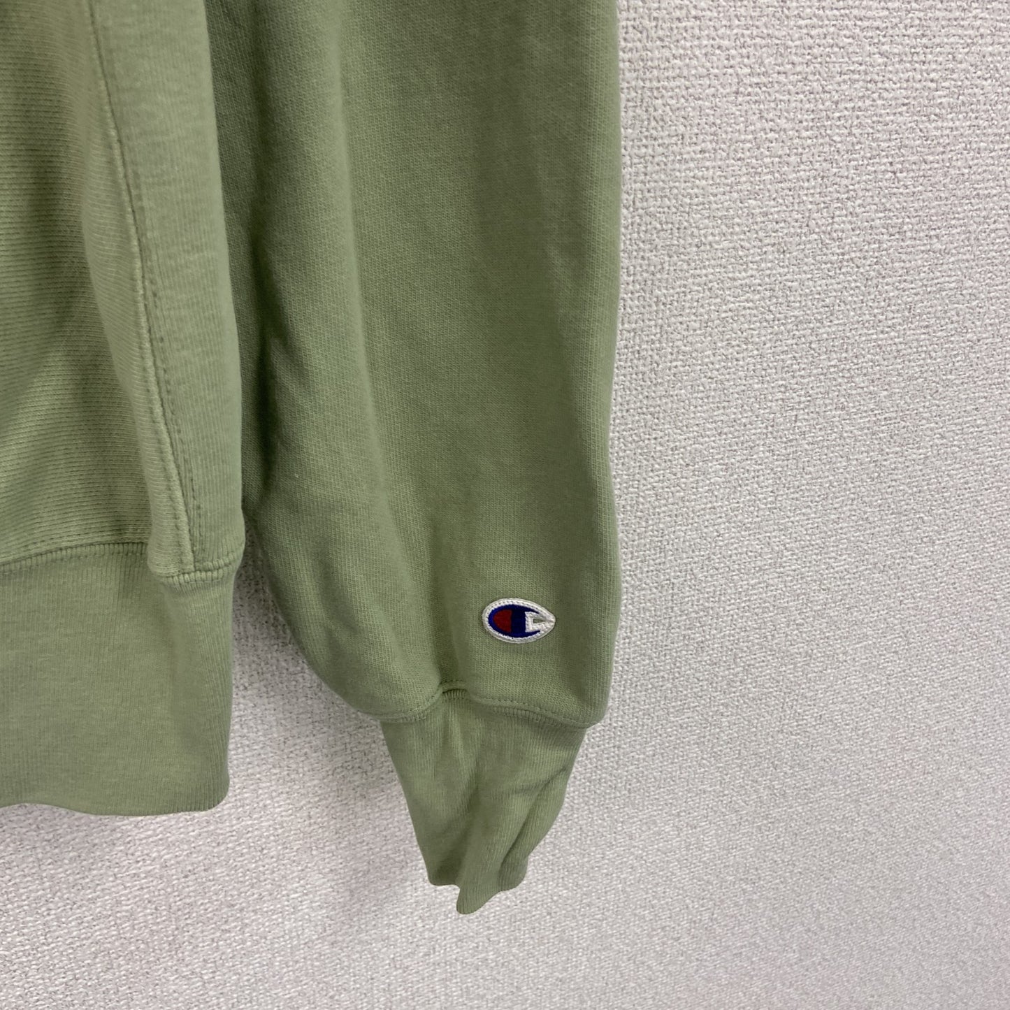 Champion　チャンピオン　リバースウィーブ　スウェット/トレーナー　前V　ラグランスリーブ　緑　グリーン　Mサイズ