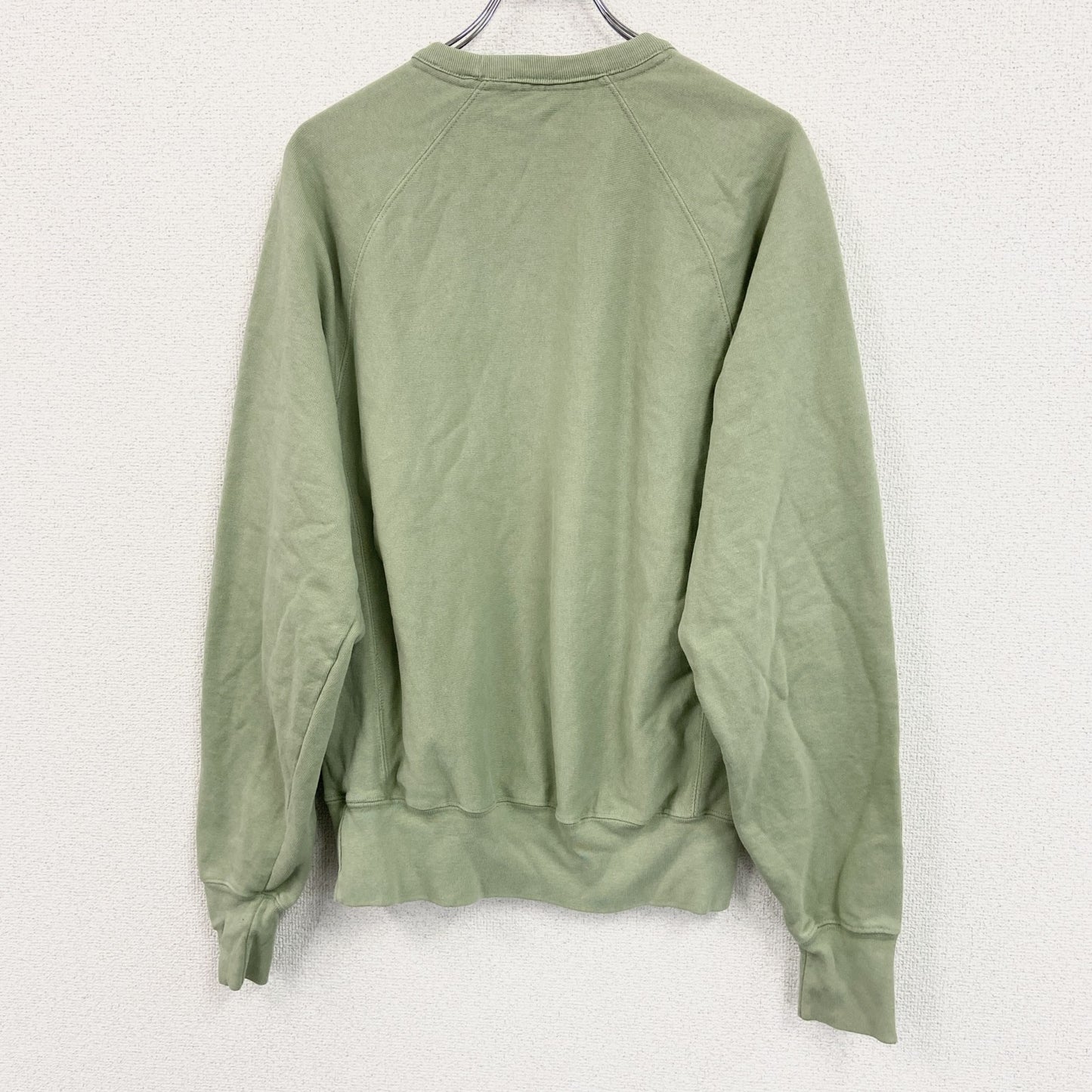 Champion　チャンピオン　リバースウィーブ　スウェット/トレーナー　前V　ラグランスリーブ　緑　グリーン　Mサイズ