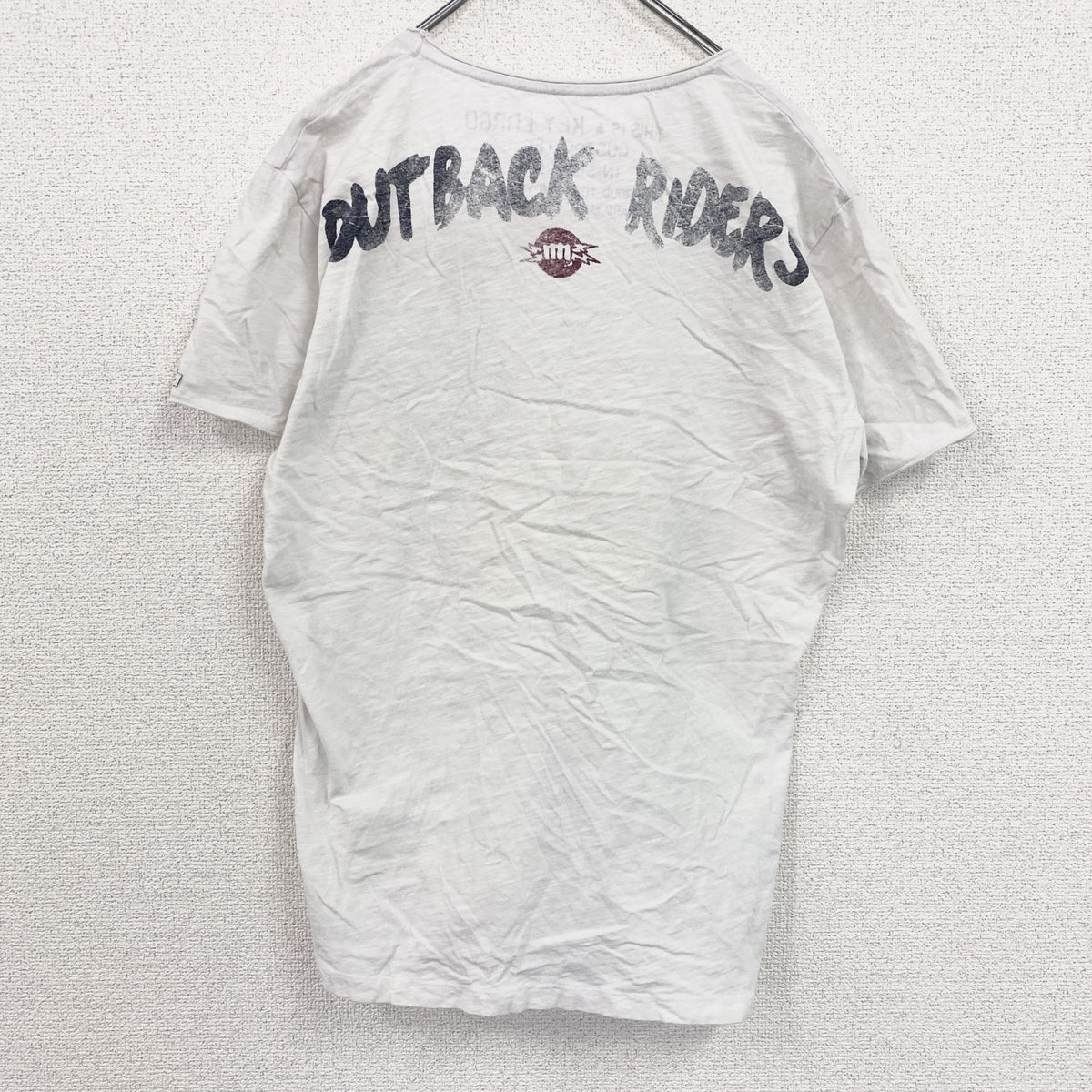 KEY LARGO　キーラーゴ　半袖プリントTシャツ　白　ホワイト　Lサイズ　古着