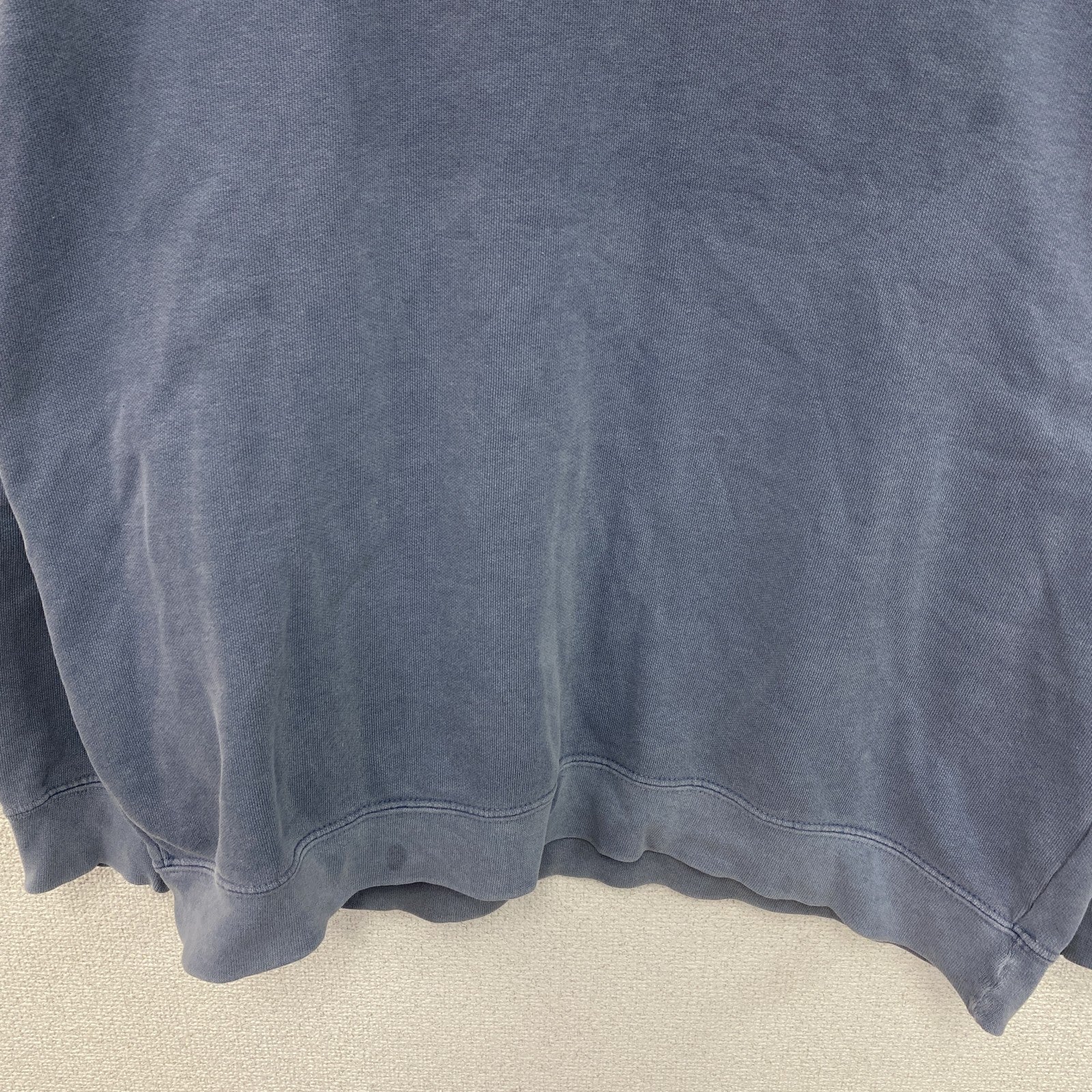 COMFORT COLORS　スウェット/トレーナー フェード　両面プリント　PIZZA　ビックデザイン　青　ブルー　Lサイズ　古着