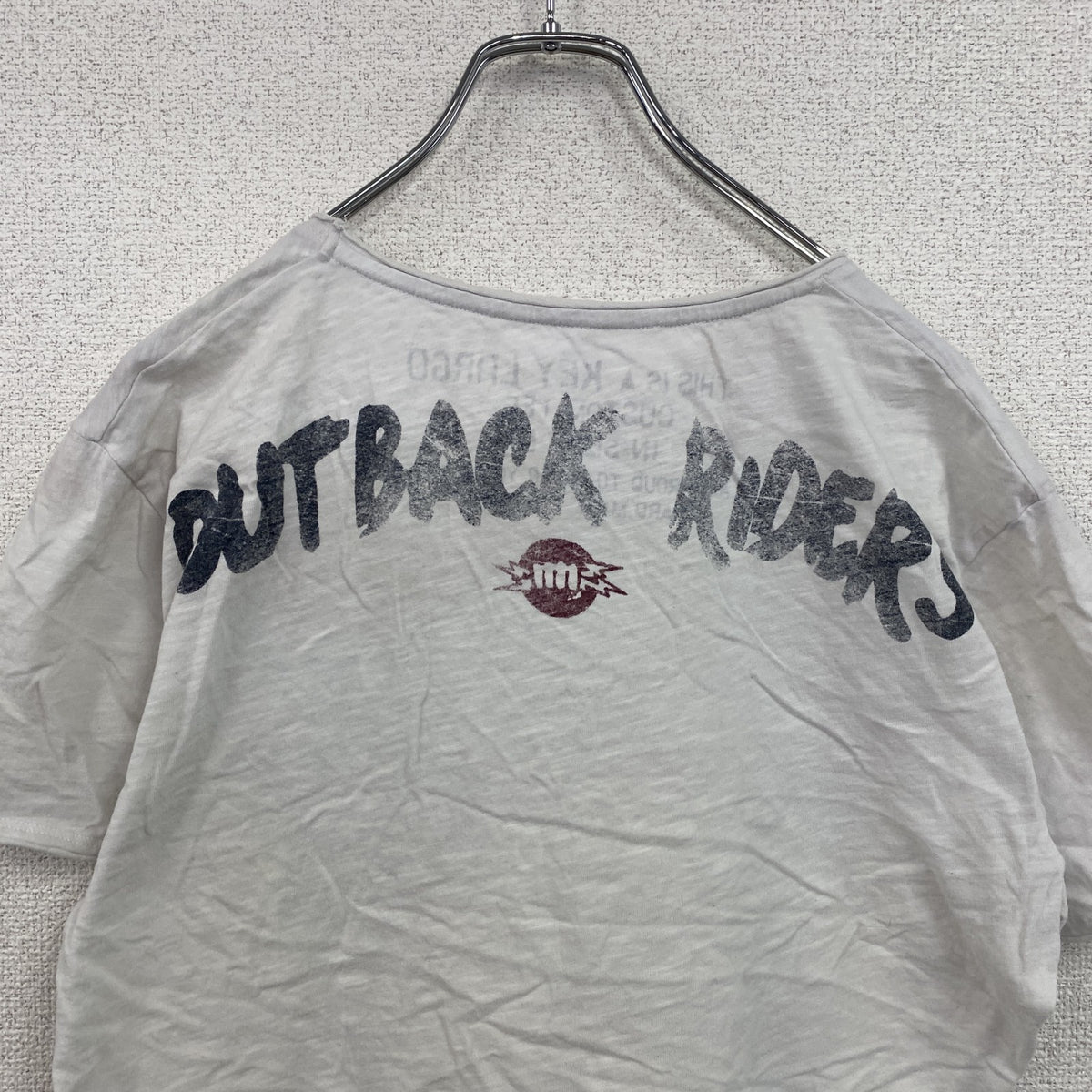 KEY LARGO　キーラーゴ　半袖プリントTシャツ　白　ホワイト　Lサイズ　古着