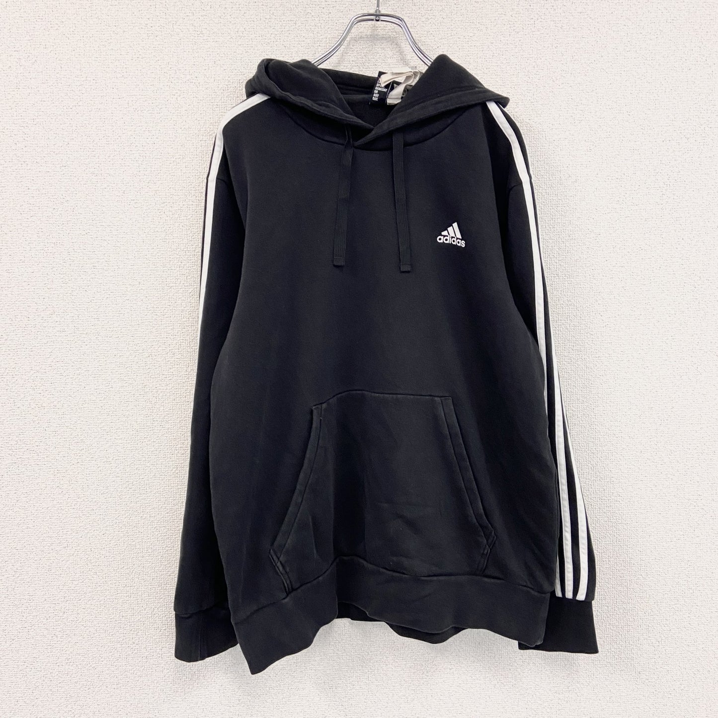 adidas　アディダス　スウェットパーカー/フーディー　パフォーマンスロゴ　黒　ブラック　Lサイズ