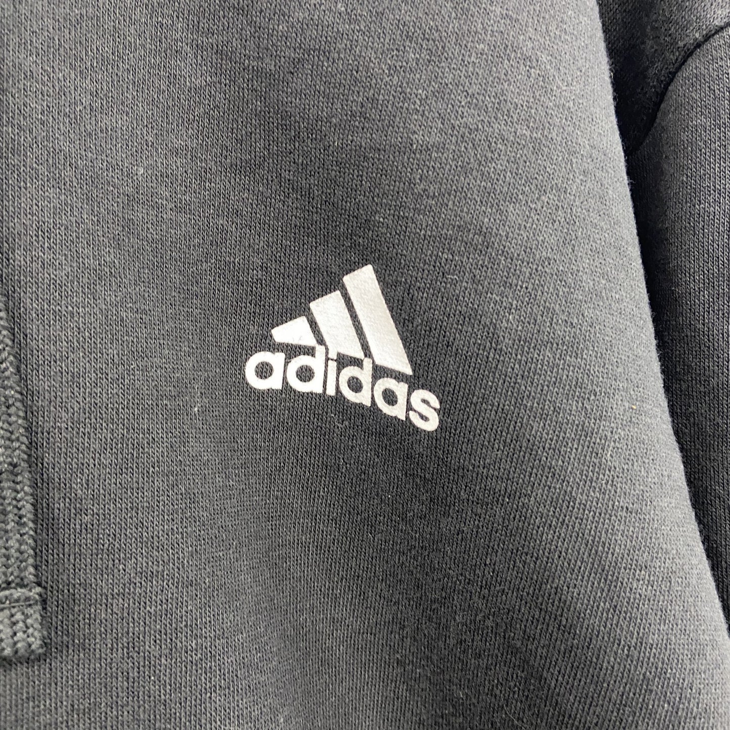 adidas　アディダス　スウェットパーカー/フーディー　パフォーマンスロゴ　黒　ブラック　Lサイズ