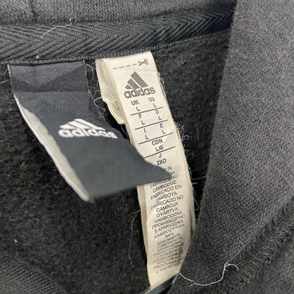 adidas　アディダス　スウェットパーカー/フーディー　パフォーマンスロゴ　黒　ブラック　Lサイズ