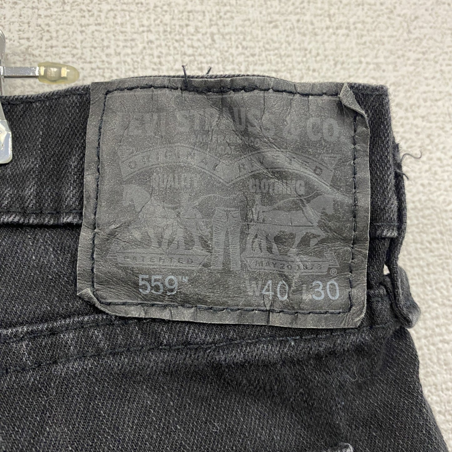 Levi’ｓ　リーバイス　559　デニムパンツ/ジーンズ　ジップフライ　黒　ブラック　W40サイズ