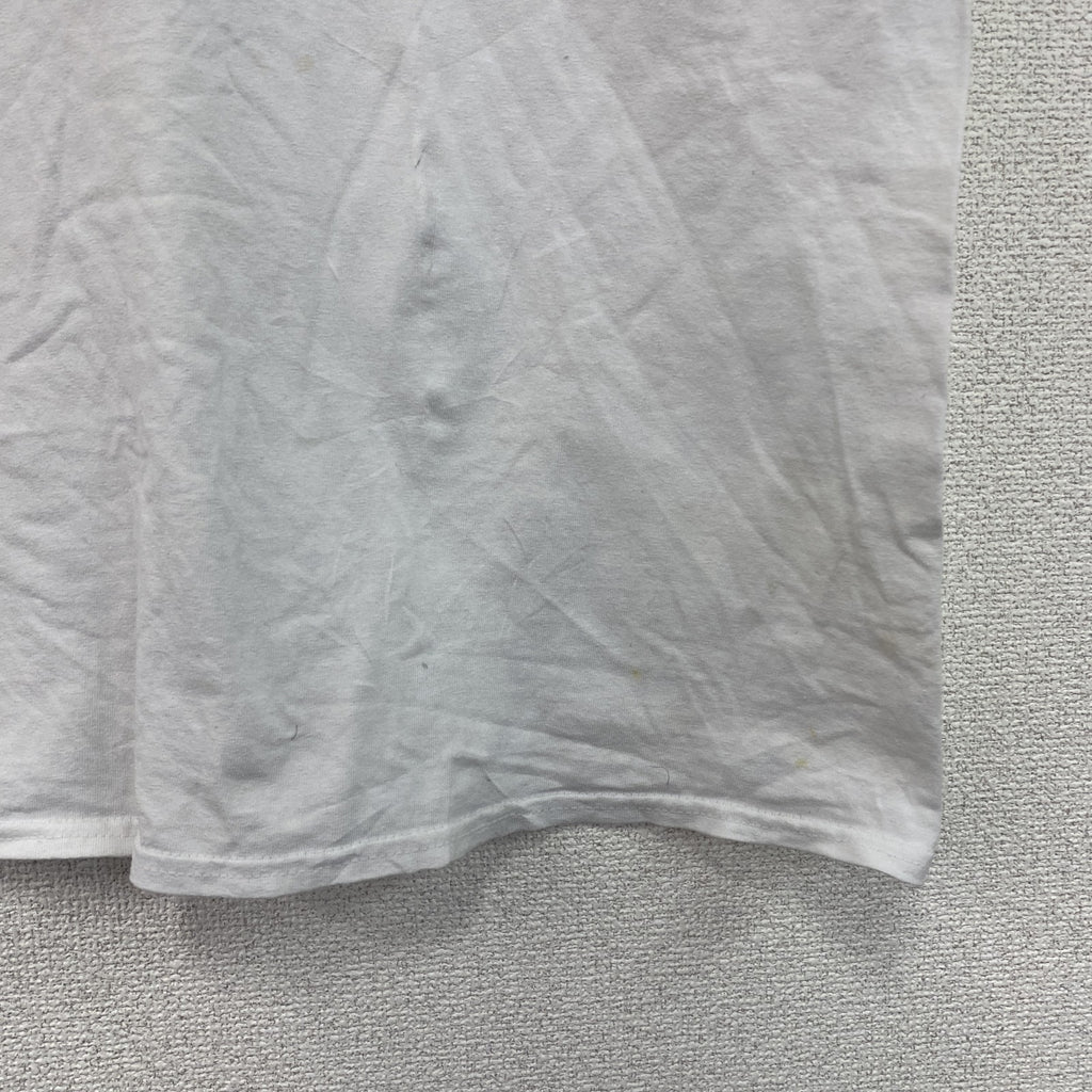 ROTA supply　ロタサプライ　半袖プリントＴシャツ　ハイエナ　目玉　クルーネック　白　ホワイト　XLサイズ　古着