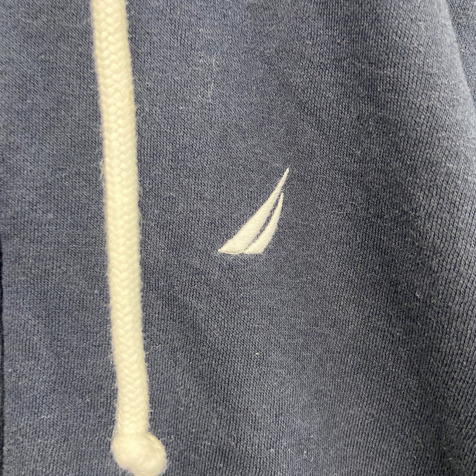 NAUTICA　ノーティカ　フルジップスウェットパーカー/フーディー　刺繍ロゴ　紺　ネイビー　Sサイズ　古着