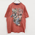 JUSTICE LEAGUE UNLIMITED　ジャスティスリーグアンリミテッド　半袖プリントTシャツ　赤　レッド　　古着