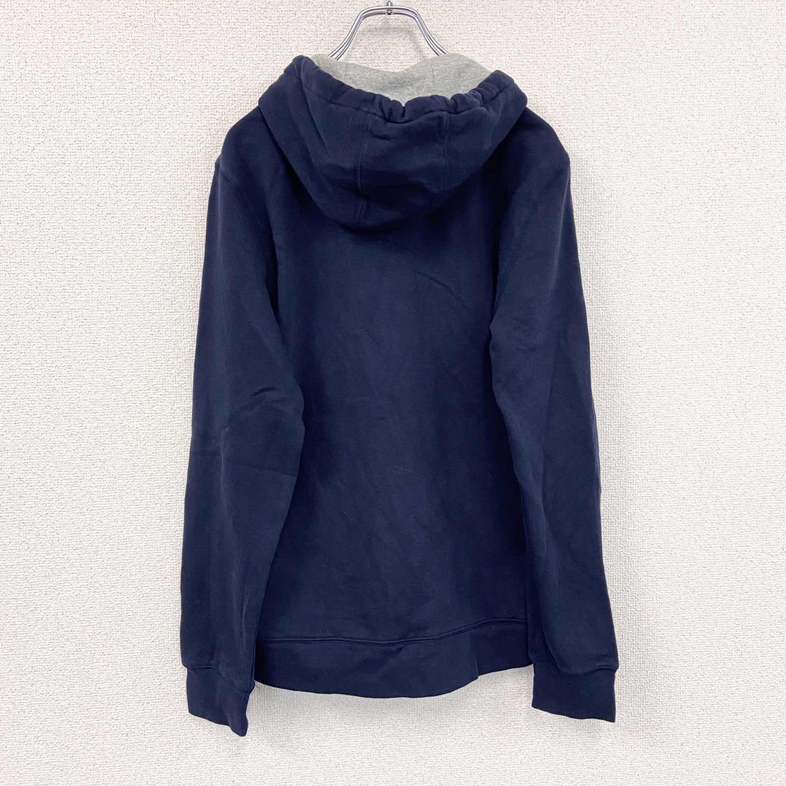 NAUTICA　ノーティカ　フルジップスウェットパーカー/フーディー　刺繍ロゴ　紺　ネイビー　Sサイズ　古着