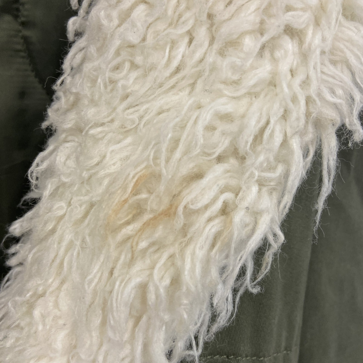 GAP　ギャップ　PRIMALOFT　モッズコート　ミリタリージャケット　ファー付き　カーキ　Sサイズ　古着