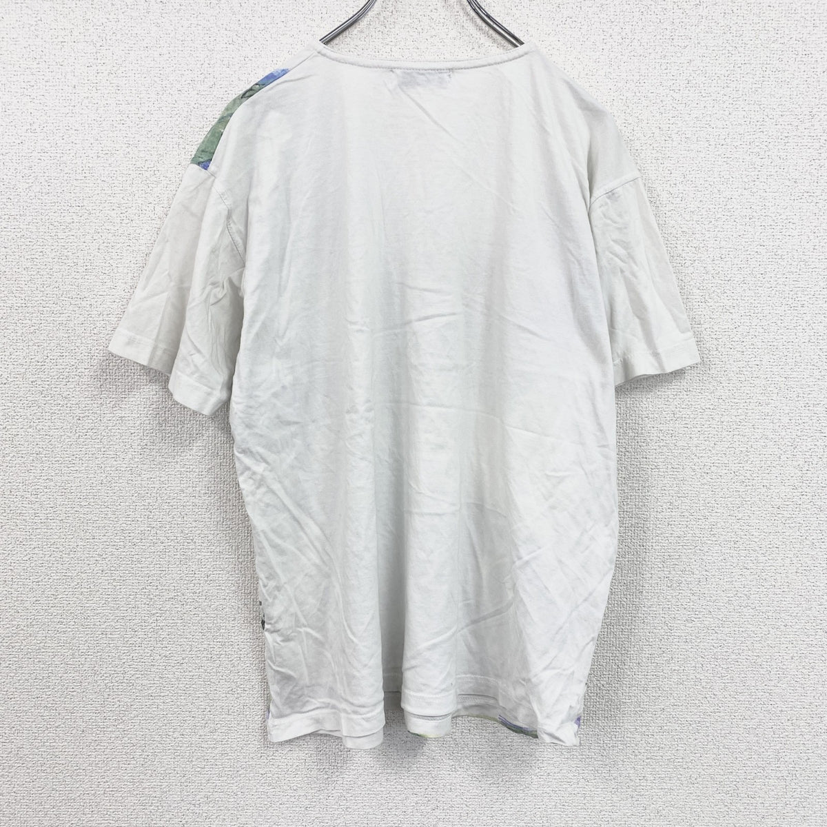 pass port　パスポート　半袖プリントTシャツ　白　ホワイト　Ｌサイズ　古着