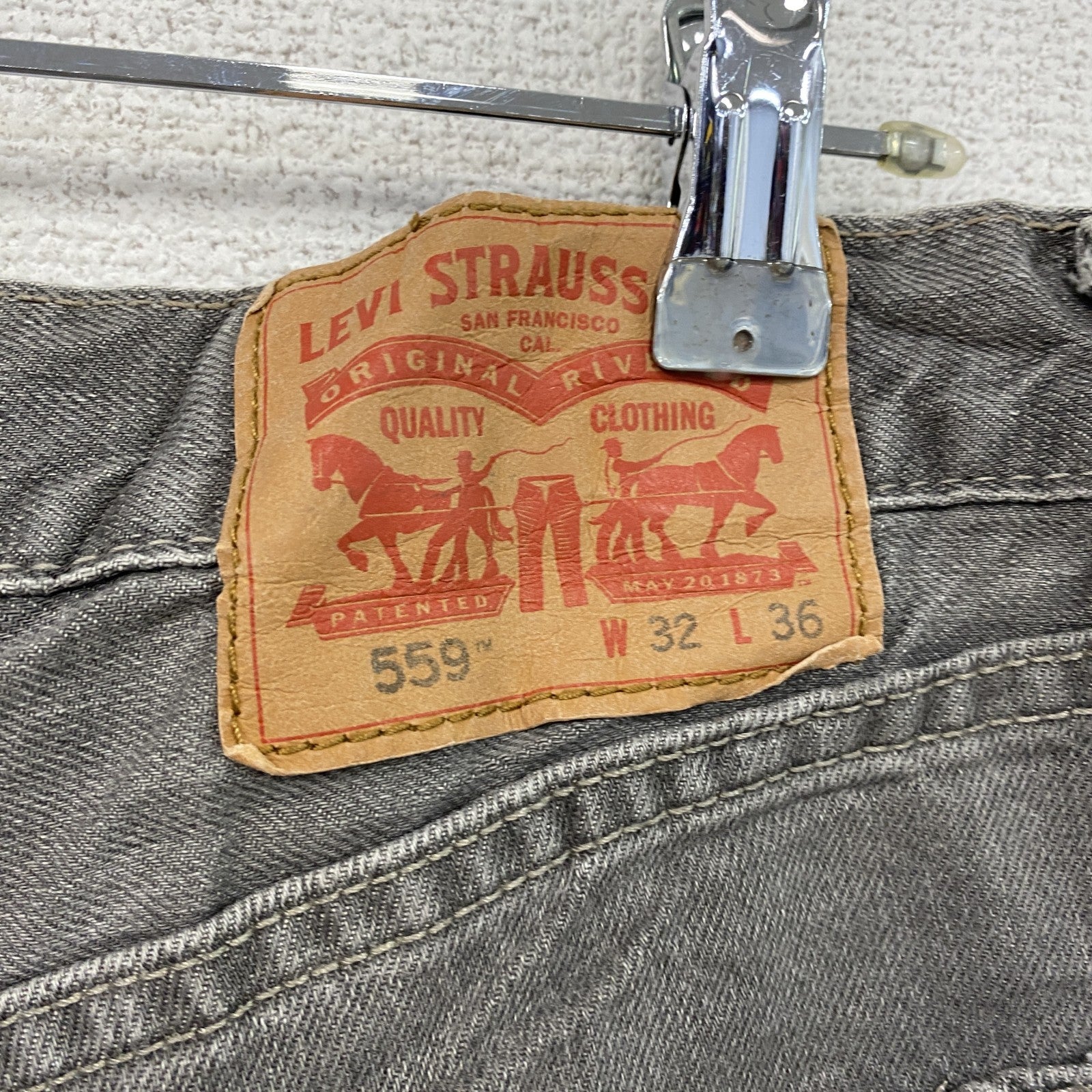 Levi’ｓ　リーバイス　559　デニムパンツ/ジーンズ　ジップフライ　ダークグレー　W32サイズ　古着