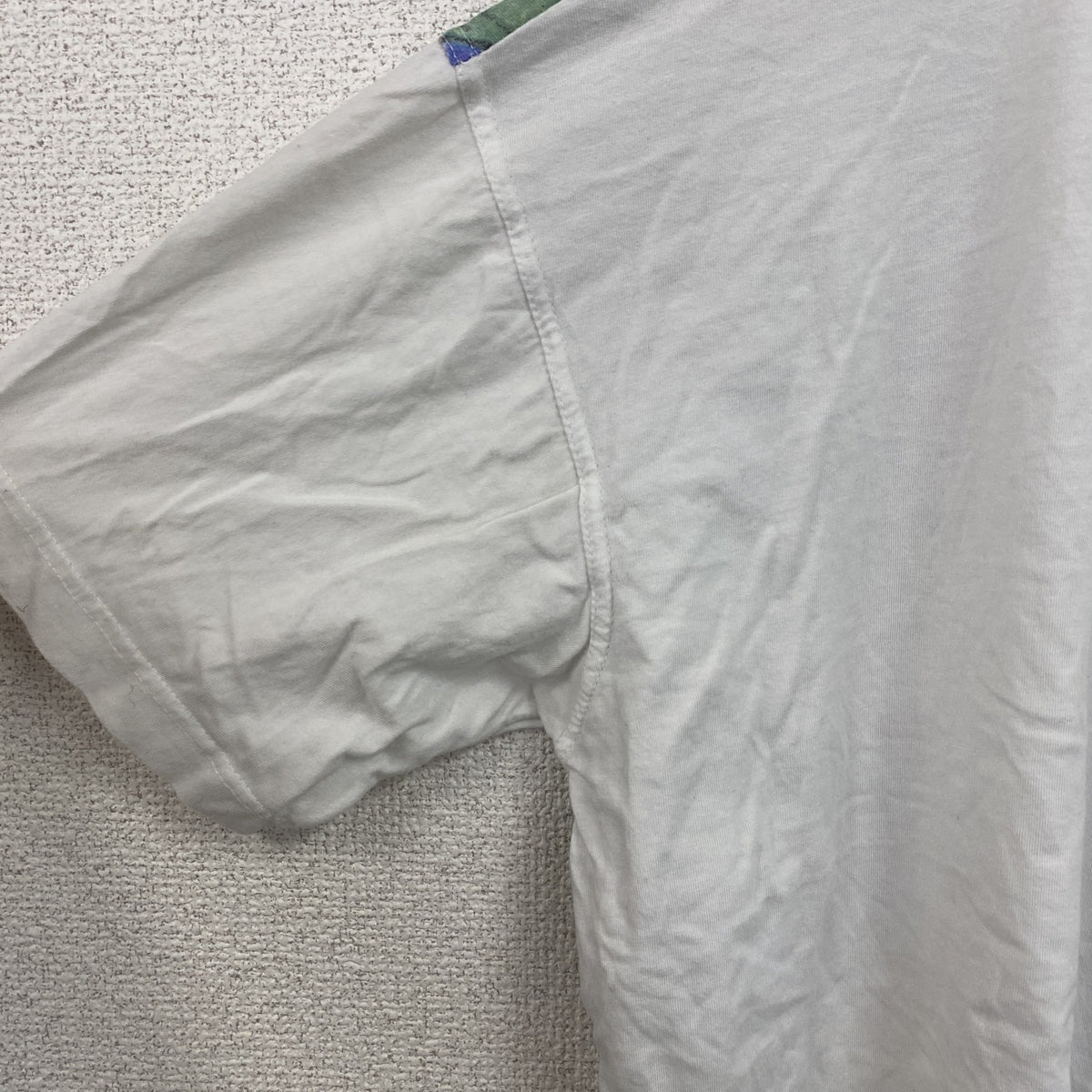 pass port　パスポート　半袖プリントTシャツ　白　ホワイト　Ｌサイズ　古着