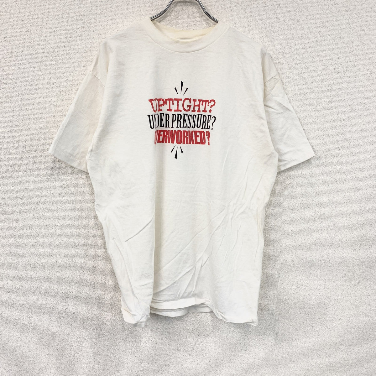 ALL SPORT　半袖プリントTシャツ　シングルステッチ　白　ホワイト　XLサイズ カットソー メンズ コットン 古着