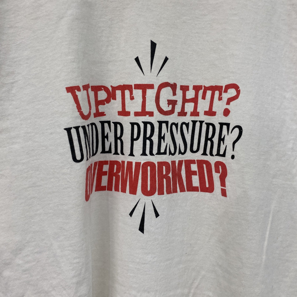 ALL SPORT　半袖プリントTシャツ　シングルステッチ　白　ホワイト　XLサイズ カットソー メンズ コットン 古着
