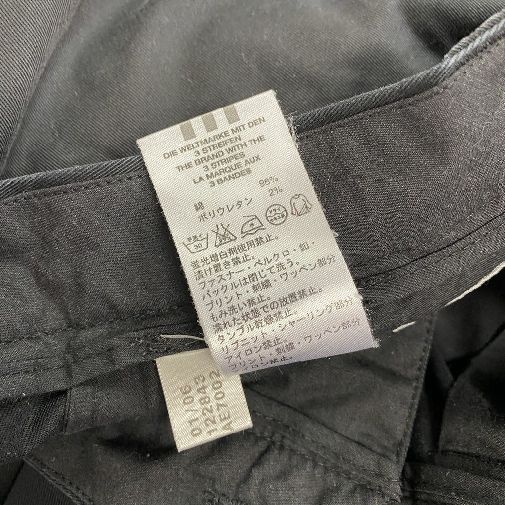 00s　adidas golf　アディダスゴルフ　チノパンツ　ジップフライ　無地　ヴィンテージ　黒　ブラック　91サイズ　古着