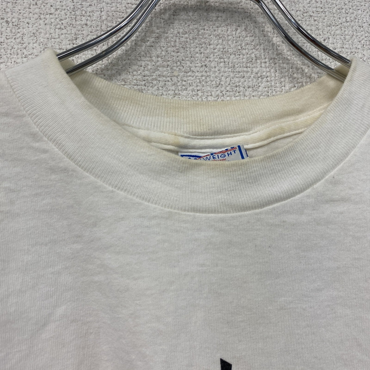 ALL SPORT　半袖プリントTシャツ　シングルステッチ　白　ホワイト　XLサイズ カットソー メンズ コットン 古着