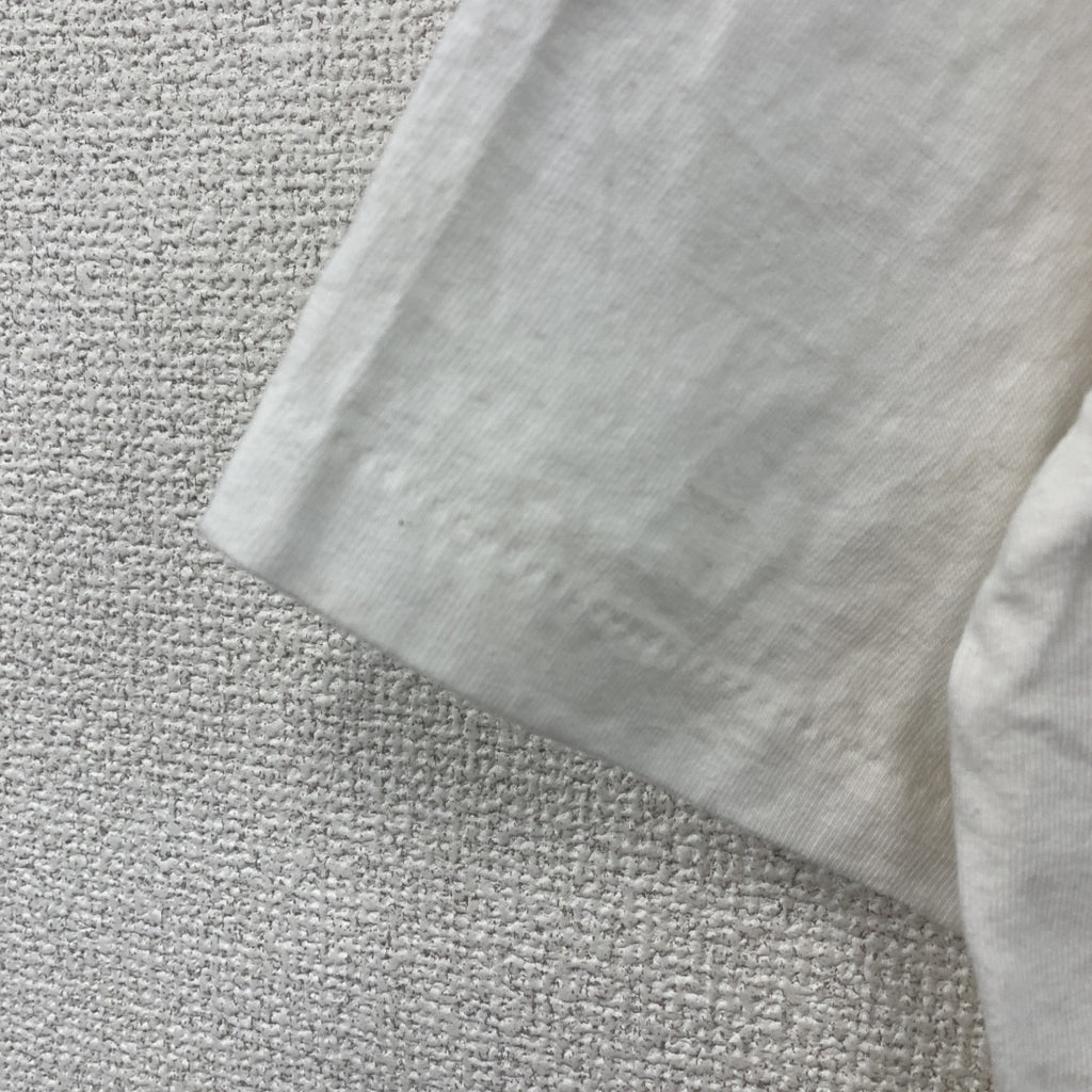 ALL SPORT　半袖プリントTシャツ　シングルステッチ　白　ホワイト　XLサイズ カットソー メンズ コットン 古着