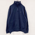 NAUTICA　ノーティカ　ハーフジップスウェット/トレーナー　紺　ネイビー　XLサイズ　古着