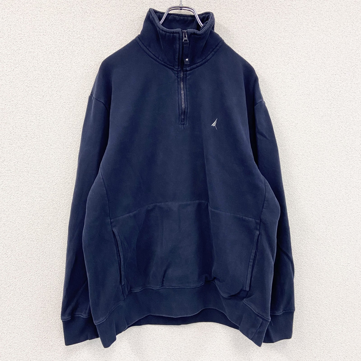 NAUTICA　ノーティカ　ハーフジップスウェット/トレーナー　紺　ネイビー　XLサイズ　古着