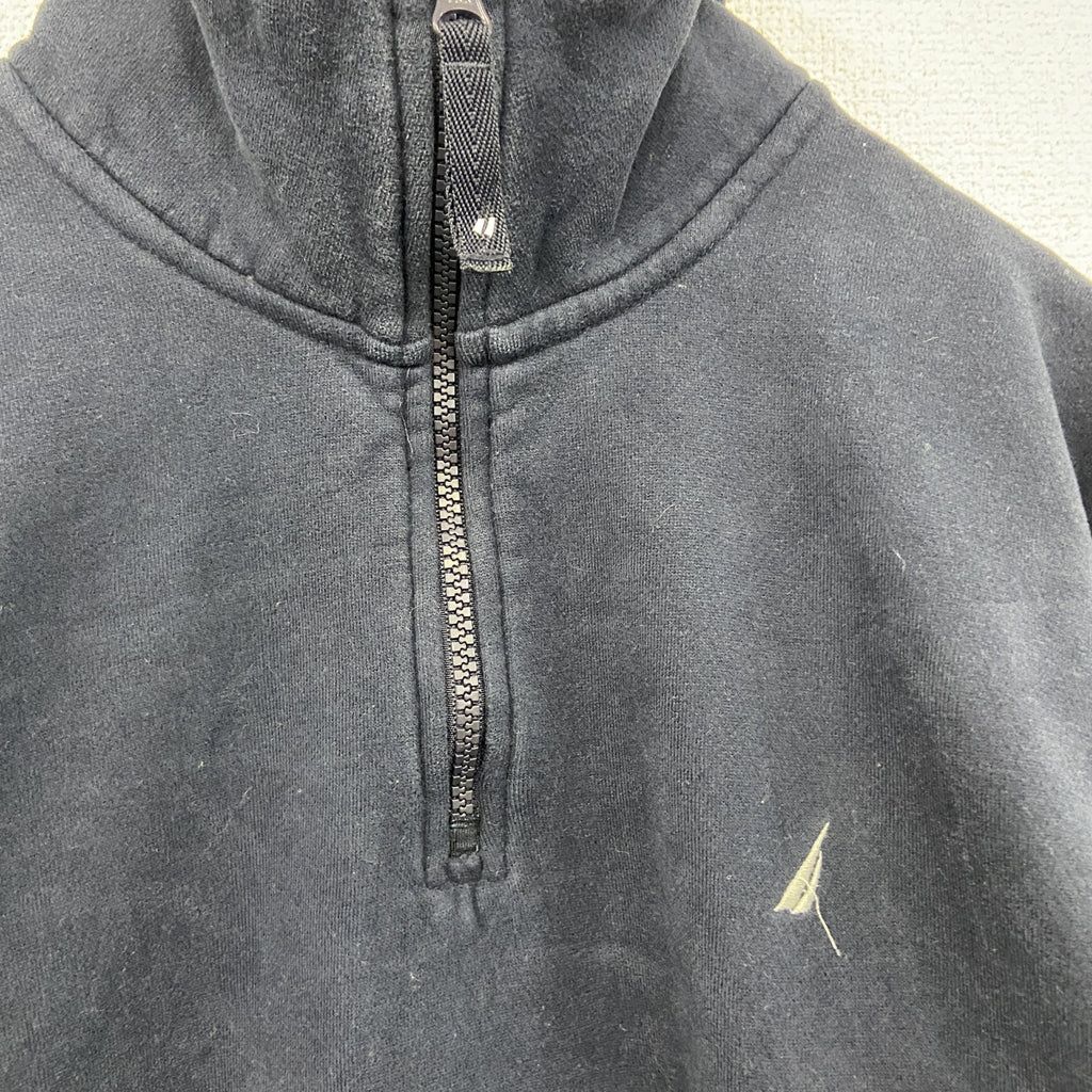 NAUTICA　ノーティカ　ハーフジップスウェット/トレーナー　紺　ネイビー　XLサイズ　古着