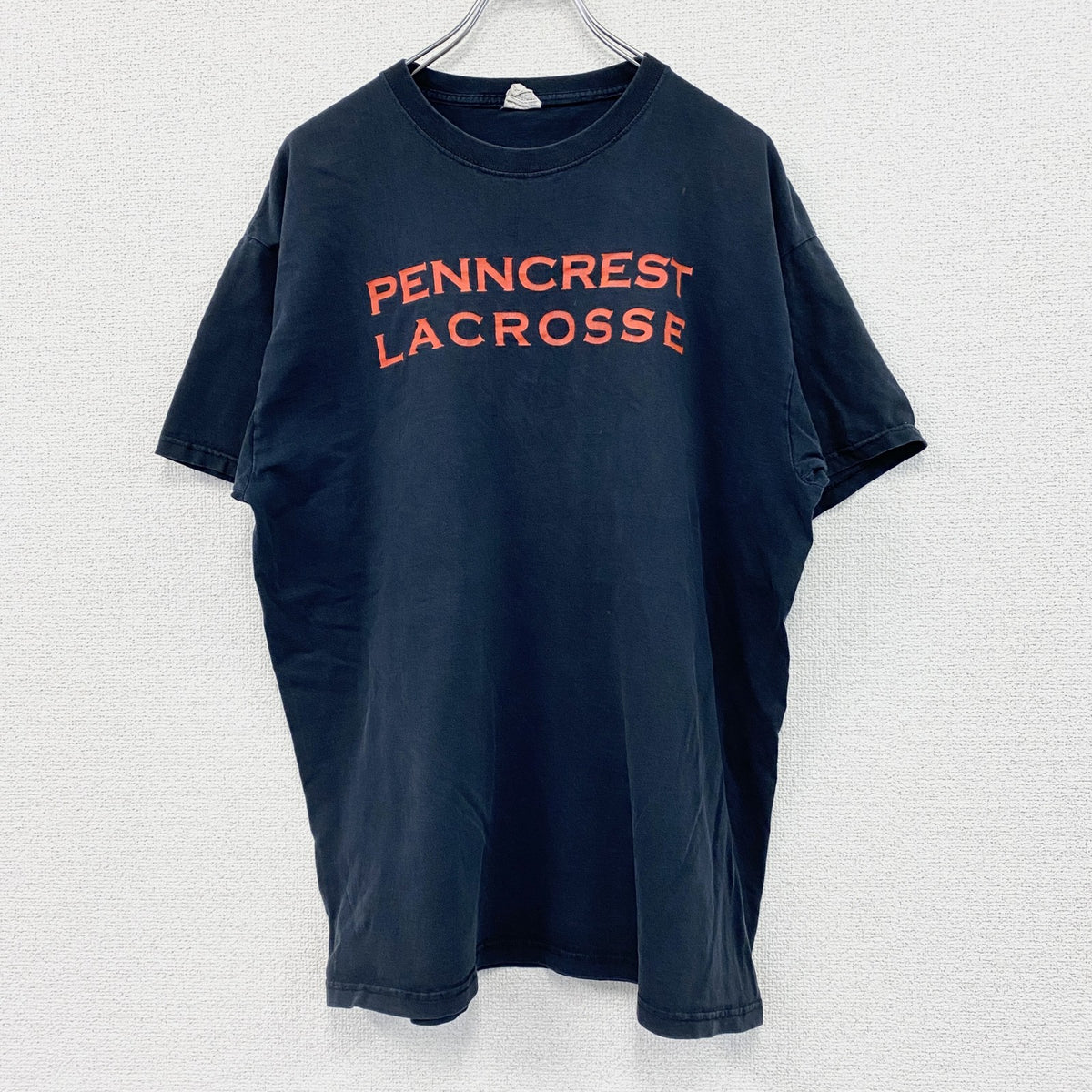 00s～　JERZEES　半袖プリントTシャツ　ヴィンテージ　2連プリント　黒　ブラック　XLサイズ　古着