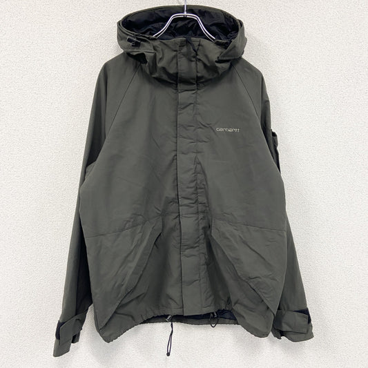 Carhartt　カーハート　ナイロンジャケット　オイルドジャケット　比翼仕立て　カーキ　Sサイズ