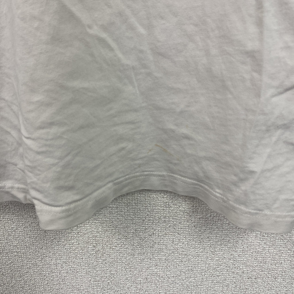 Tee time　半袖プリントフォトTシャツ　英字プリント　白　ホワイト　XLサイズ　古着
