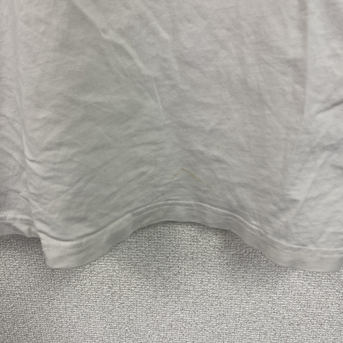 Tee time　半袖プリントフォトTシャツ　英字プリント　白　ホワイト　XLサイズ　古着