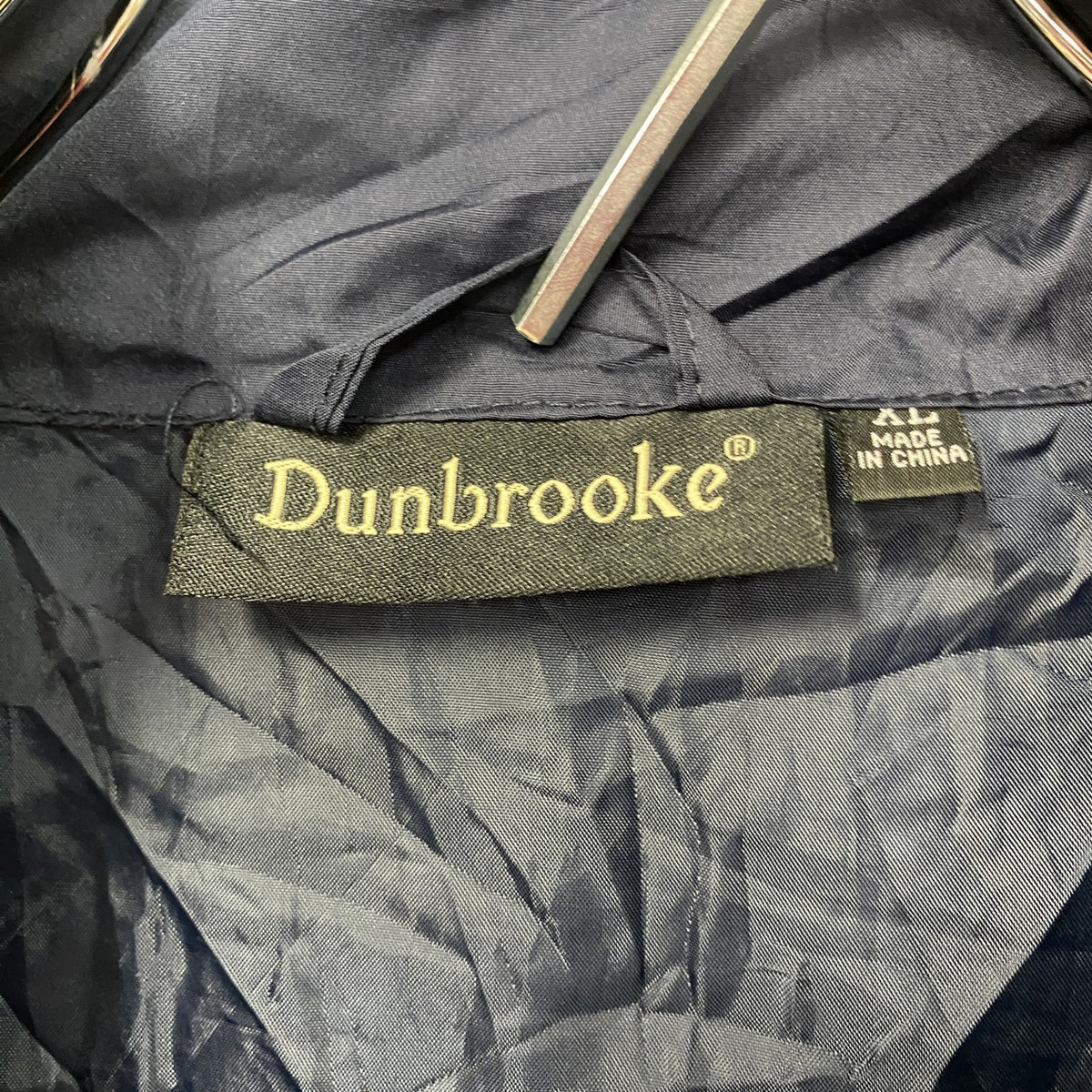 Dunbrooke　フルジップジャケット　ウインドブレーカー　紺　ネイビー　XLサイズ　古着