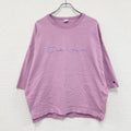 Champion　チャンピオン　RODEO CROWNS　5 sleeve Big トップス　トリコタグ　復刻　ピンク　フリーサイズ　古着