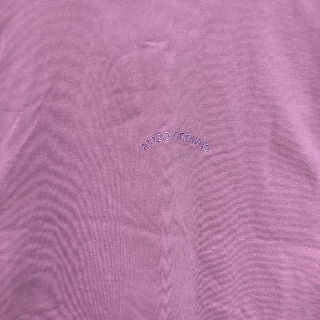 Champion　チャンピオン　RODEO CROWNS　5 sleeve Big トップス　トリコタグ　復刻　ピンク　フリーサイズ　古着