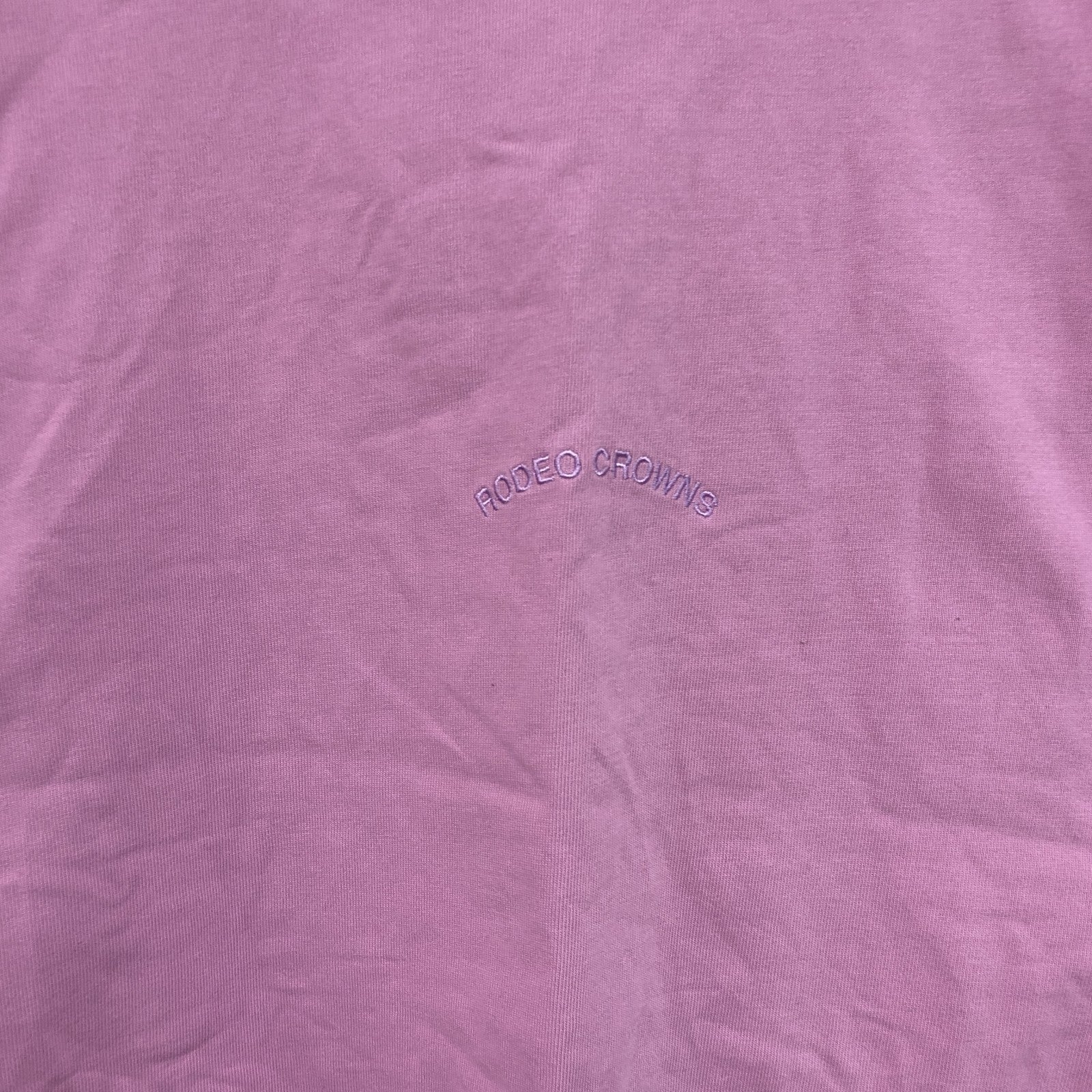 Champion　チャンピオン　RODEO CROWNS　5 sleeve Big トップス　トリコタグ　復刻　ピンク　フリーサイズ　古着