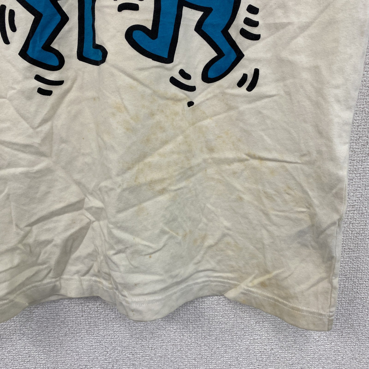 UNIQLO　ユニクロ　SPRZ NY　Keith Haring　キースへリング　半袖プリントTシャツ　白　ホワイト　Mサイズ　古着