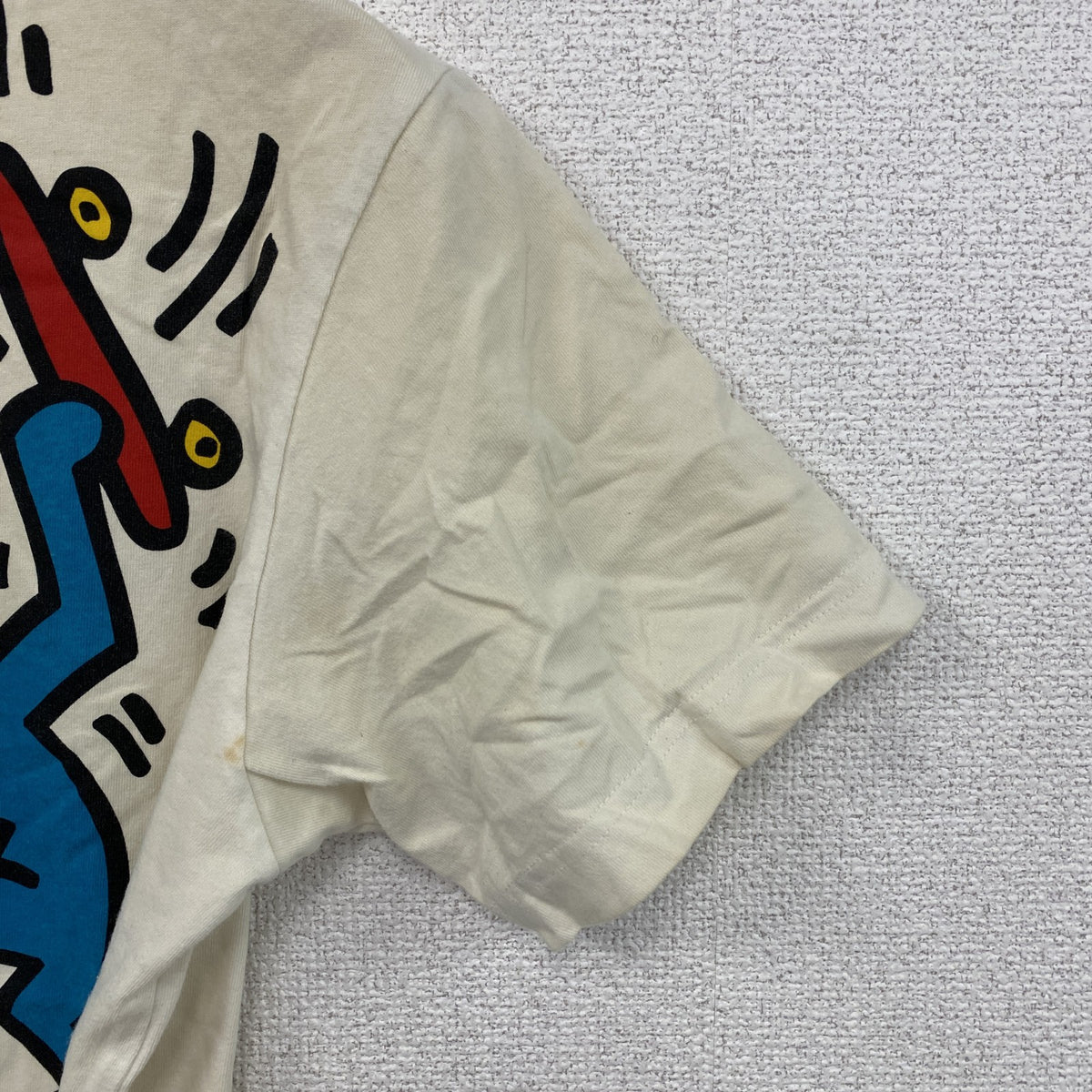 UNIQLO　ユニクロ　SPRZ NY　Keith Haring　キースへリング　半袖プリントTシャツ　白　ホワイト　Mサイズ　古着