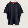 TOMMY HILFIGER　トミーヒルフィガー　半袖Tシャツ　黒　ブラック　Lサイズ　古着