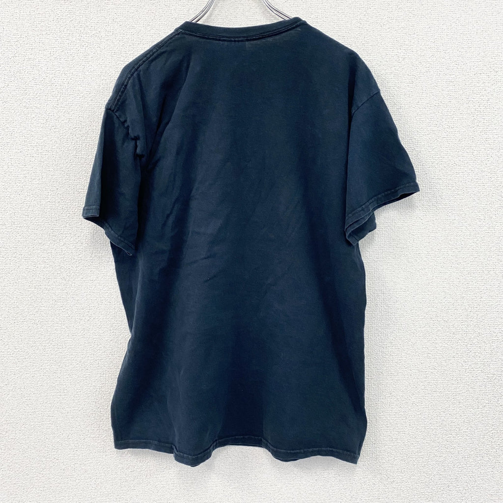 GILDAN　半袖プリントTシャツ　チームT　ニューメキシコロボス　黒　ブラック　Lサイズ　古着